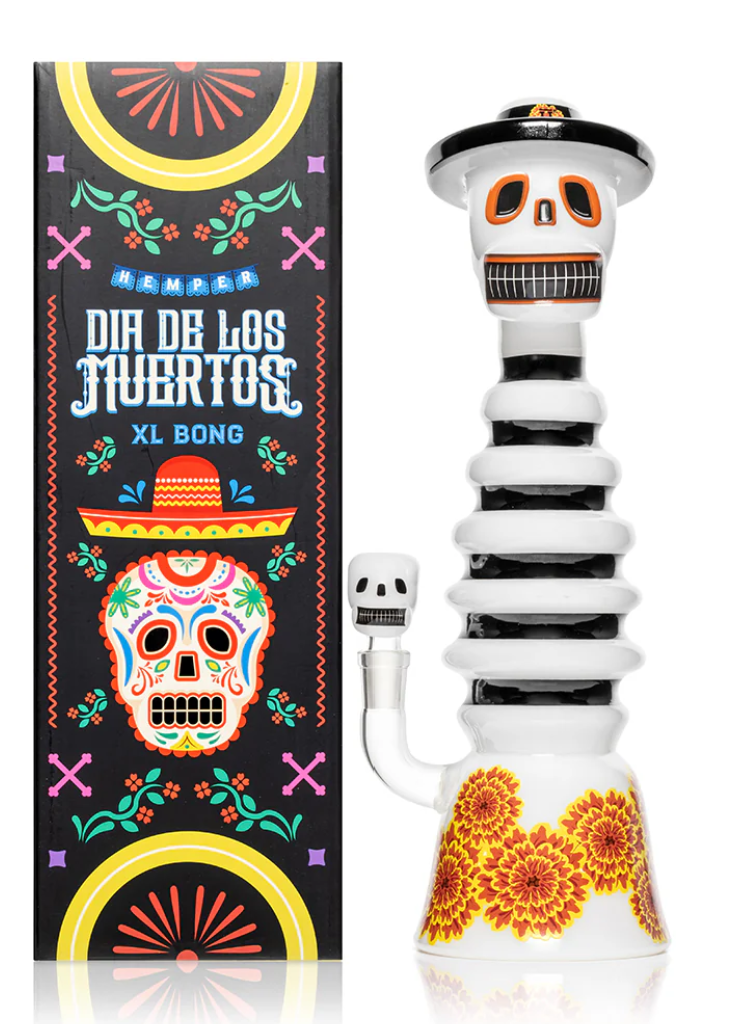 Photograph of product: Accessories | Hemper | Dia De Los Muertos XL Bong | 13.2"