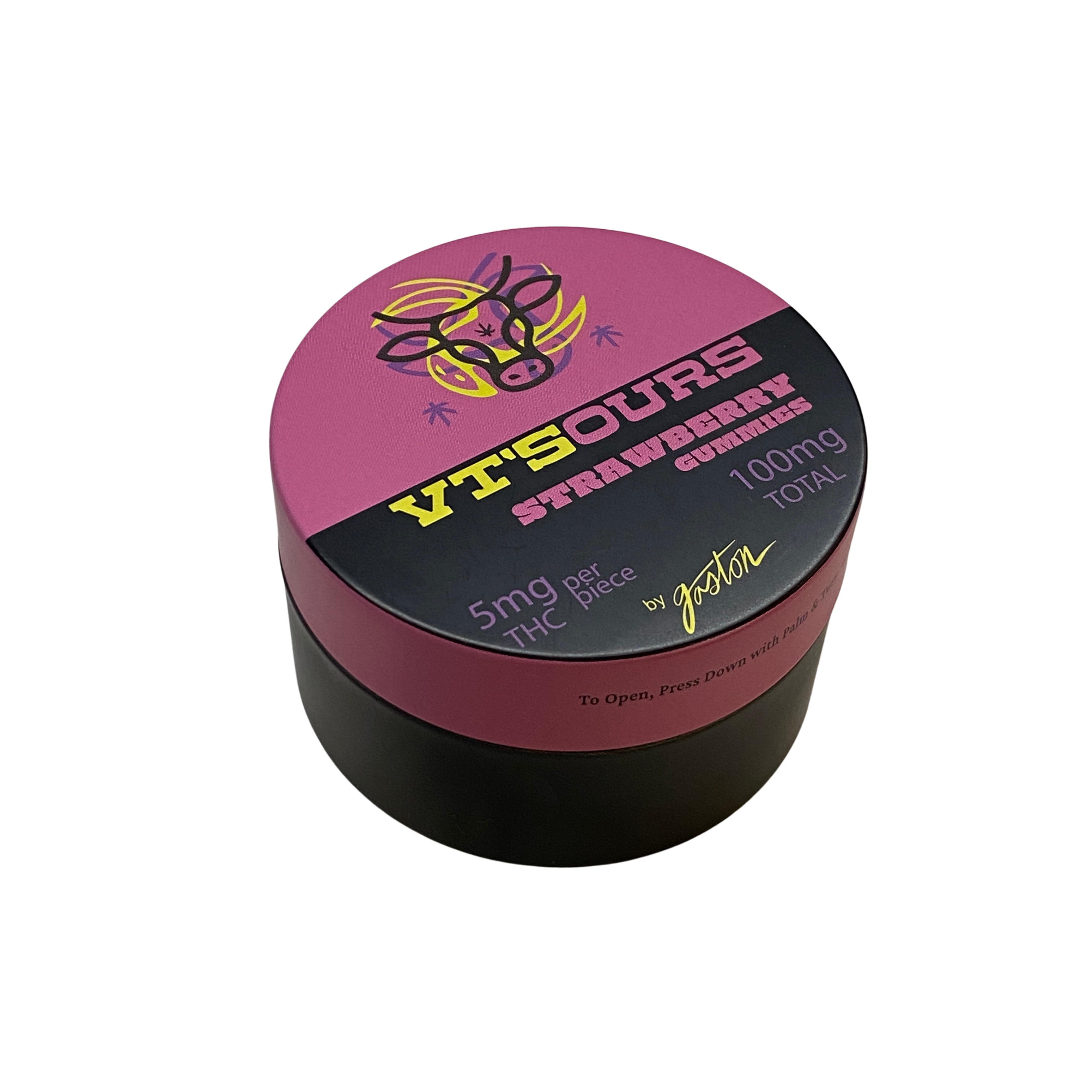 Photograph of product: Gastons | VT'Sours Strawberry Gummies