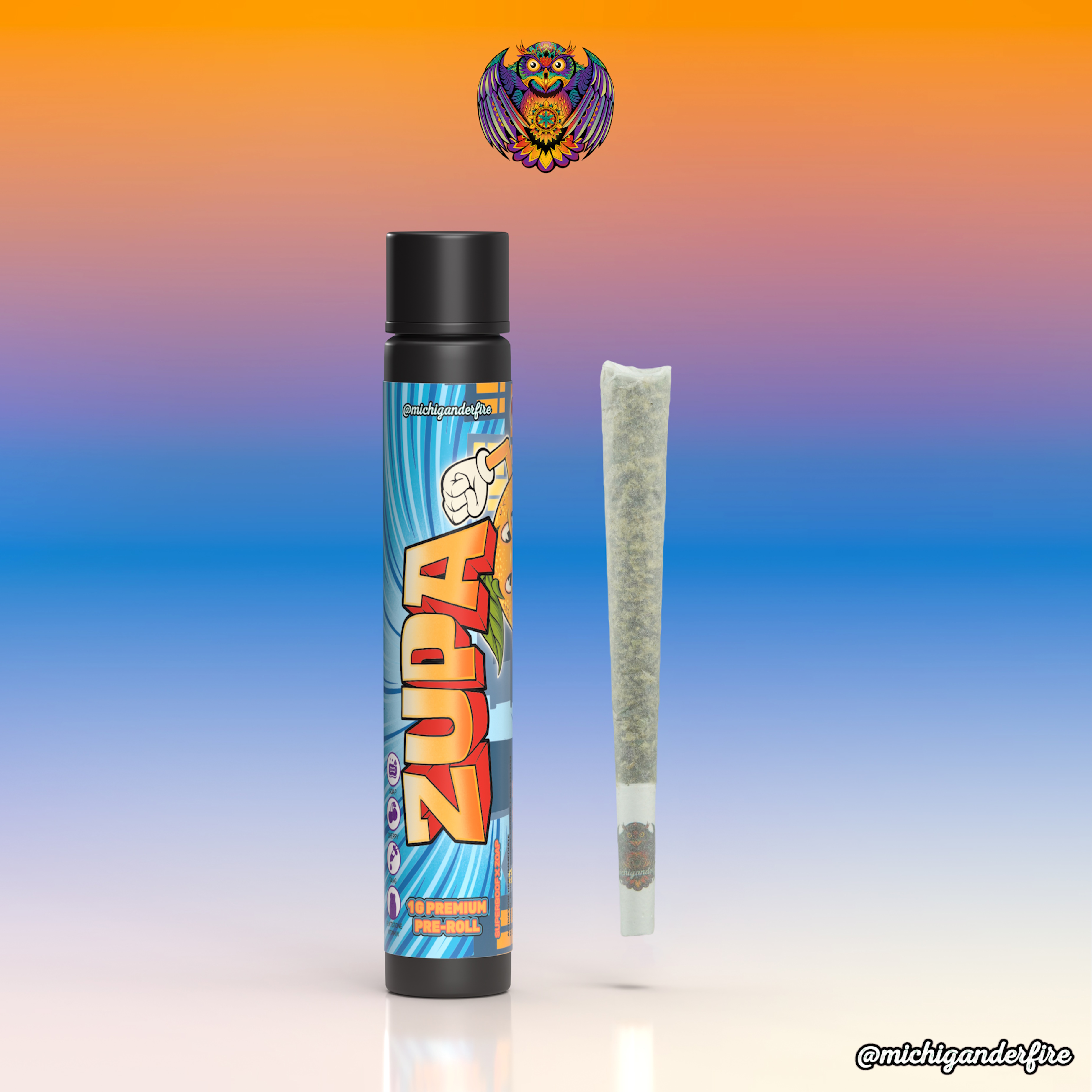 Photograph of product: Michigander Fire Zupa Pre-Roll