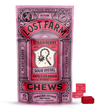 Photograph of product: Strawberry | Chews | 10pk | 100mg