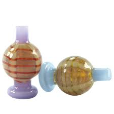 Photograph of product: Opaque Colored Striped Carb Cap