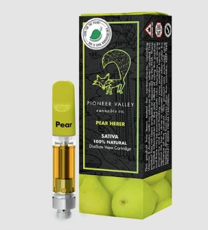 Photograph of product: Pear Herer Vape Cart | Pioneer Valley