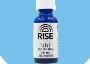 Photograph of product: RISE | 1:1:1 Tincture | Infused Liquid | 200mgTH-oui:200mgCBD:200mgTH-ouiA