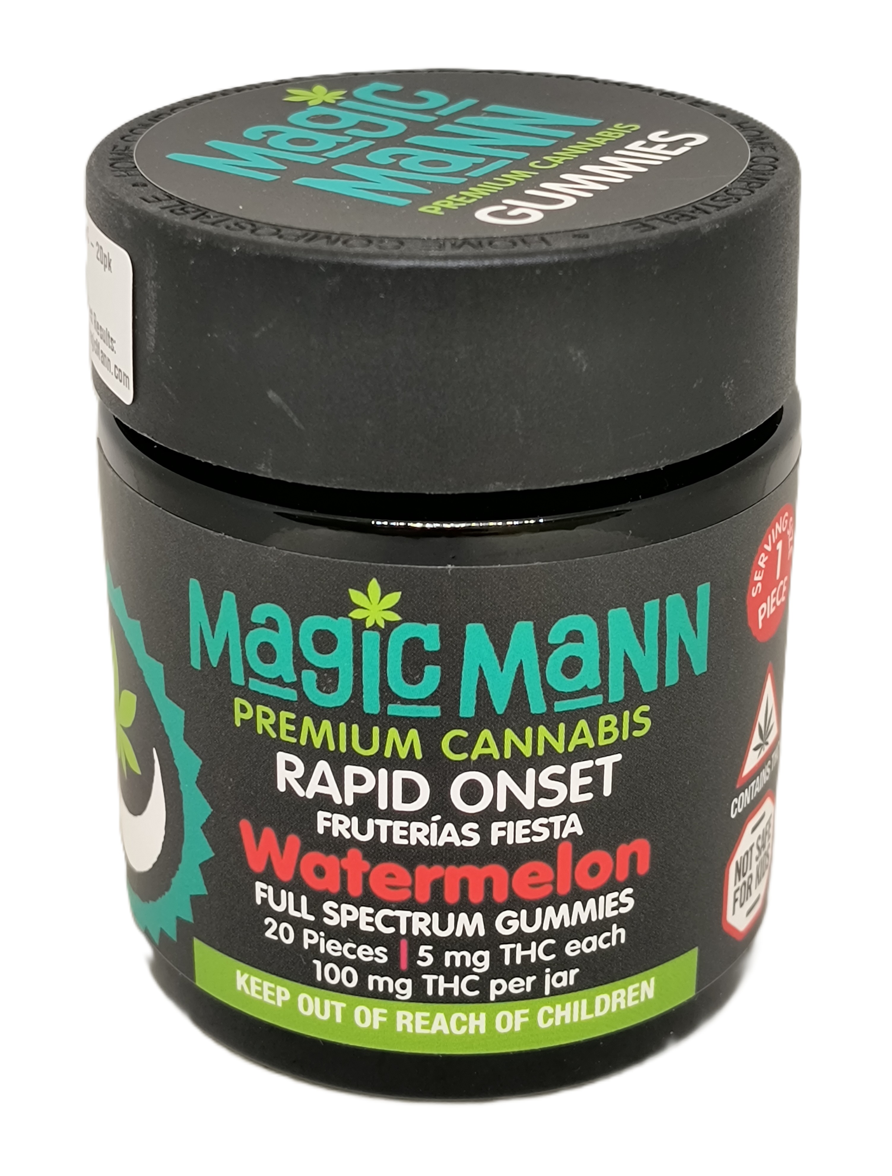 Photograph of product: Watermelon Rapid Onset Gummies | 100mg TH-oui | Magic Mann