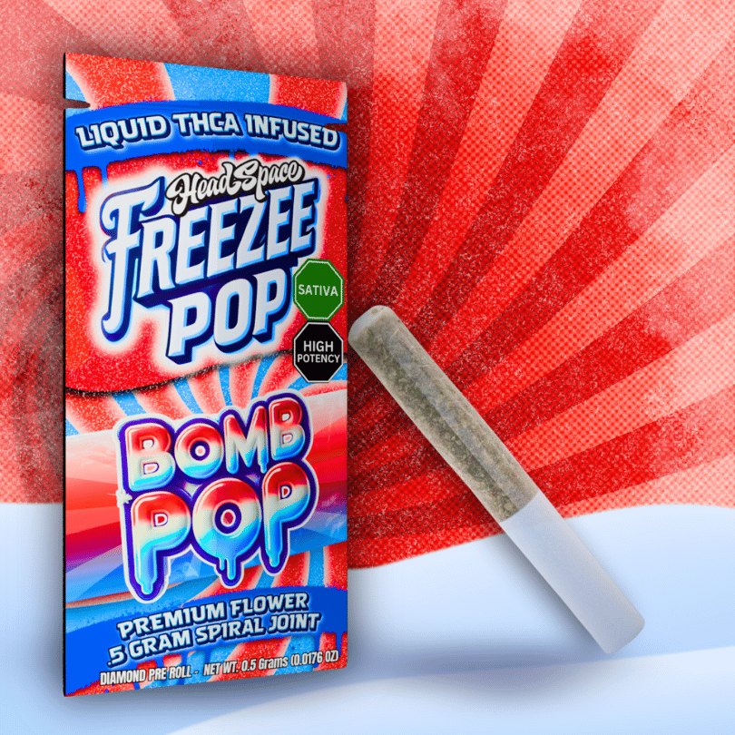 Photograph of product: Freezee Pop - Bomb Pop - Oui'd - Liquid TH-oui-A Infused Spiral Joint
