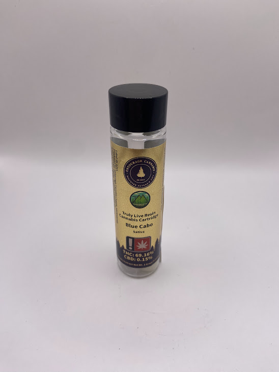 Photograph of product: Entourage Oui'd Live Resin Cartridge | Oui'd | Blue Cabo