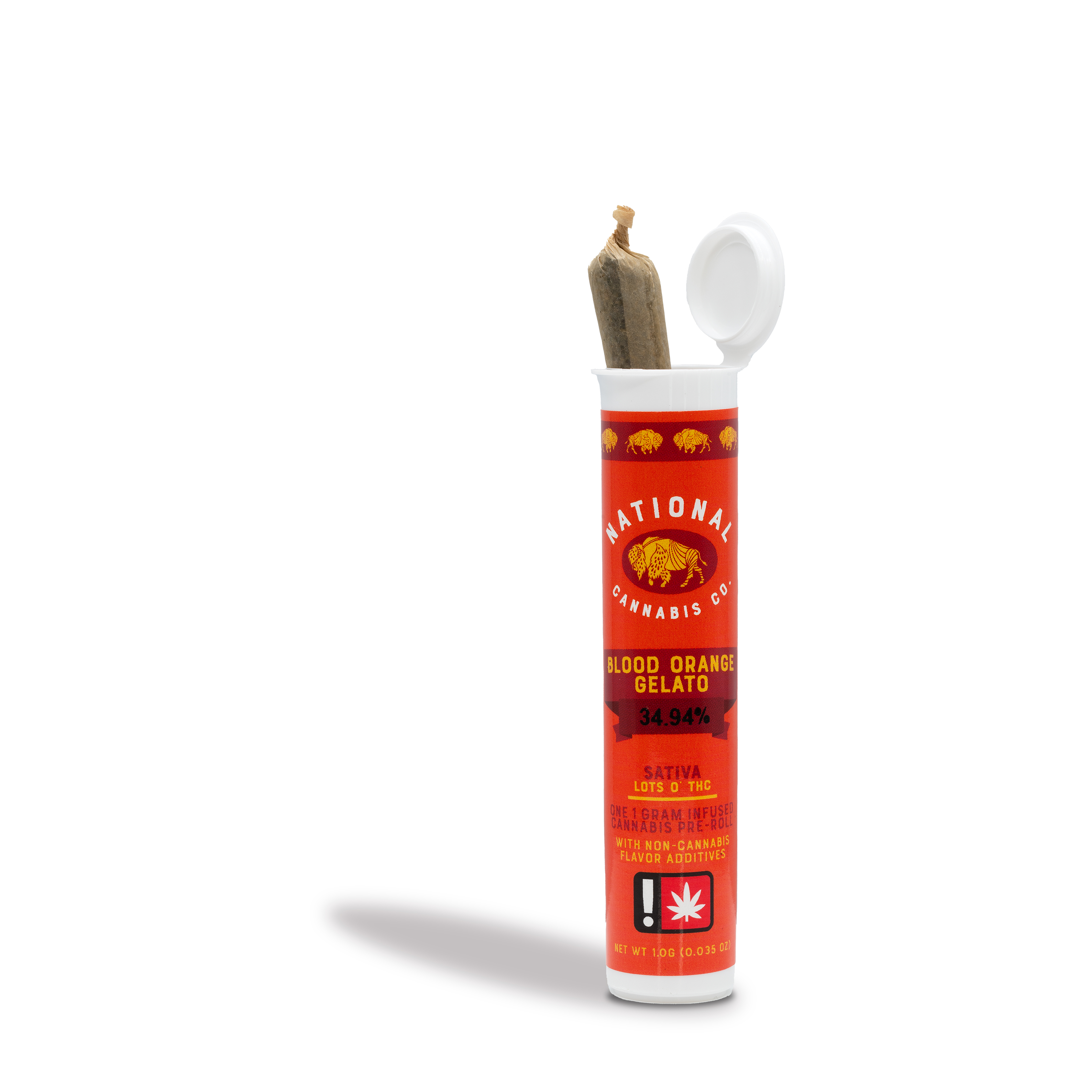 Photograph of product: National Oui'd - Blood Orange Gelato Infused + Flavored Pre-Roll