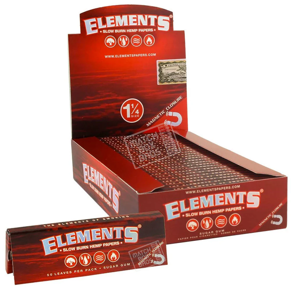Photograph of product: ELE | Elements Hemp Papers | 1 1/4" Red