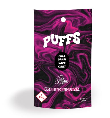 Photograph of product: Sublime - $26 1G Puffs - Forbidden Guava (H)