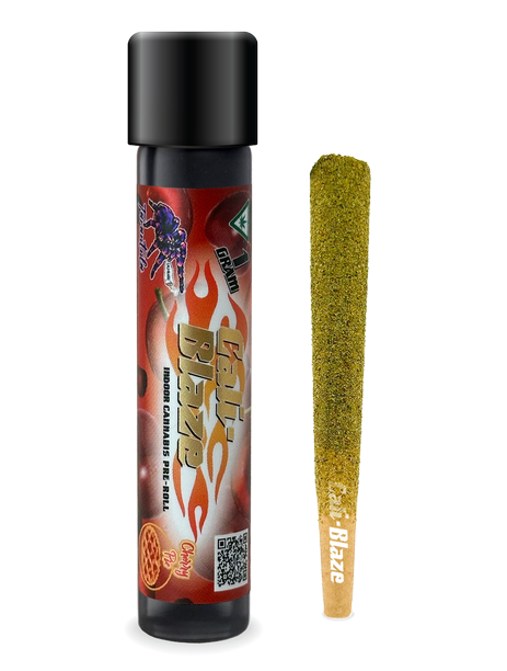 Photograph of product: Cali-Blaze Cherry Pie Infused Tarantula Preroll Rec