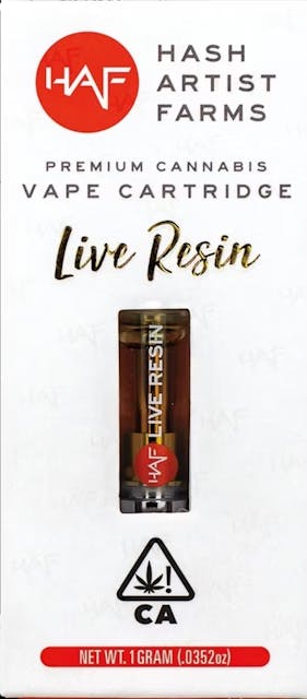 Photograph of product: Slymer 1g Live Resin 510 Cart - 