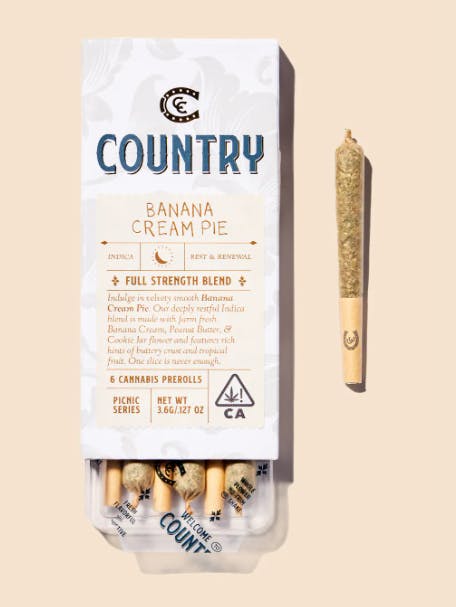Photograph of product: Banana Cream Pie | 6pk Prerolls - 