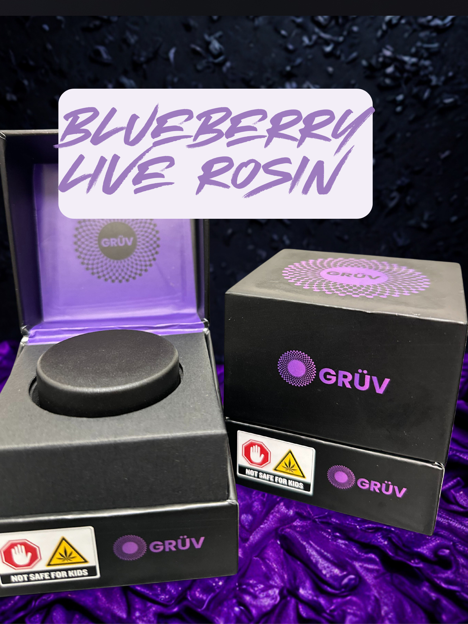 Photograph of product: GRUV Live Rosin - Blueberry