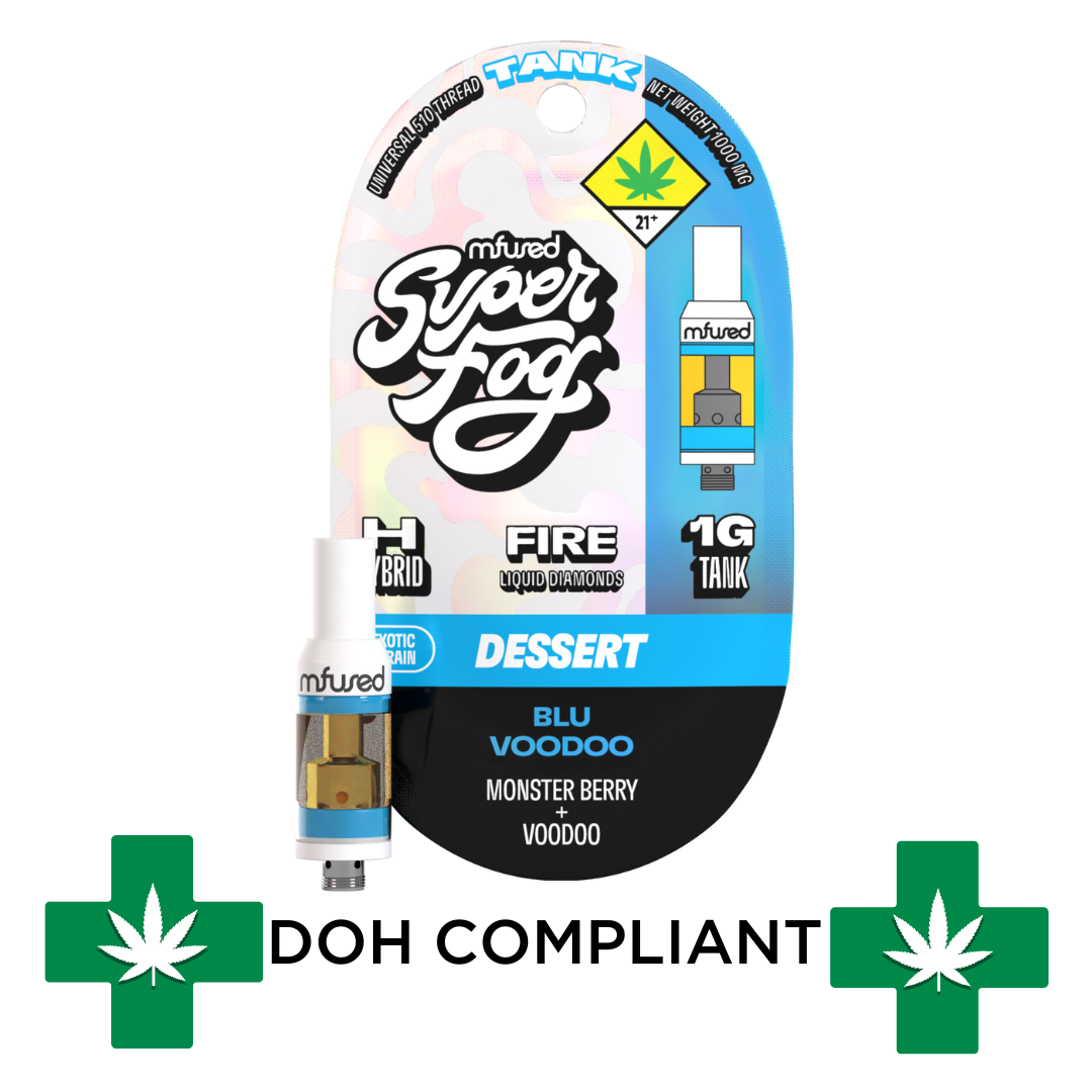 Photograph of product: DOH | Blu Voodoo Super Fog Fire Cartridge | 1g
