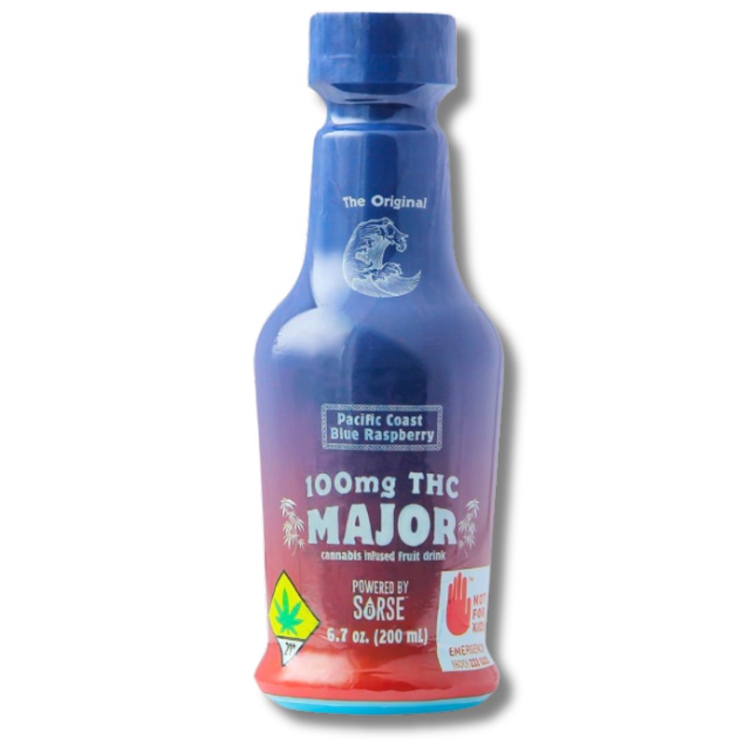 Photograph of Product: Blue Raspberry 100mg Drinkable (Major)