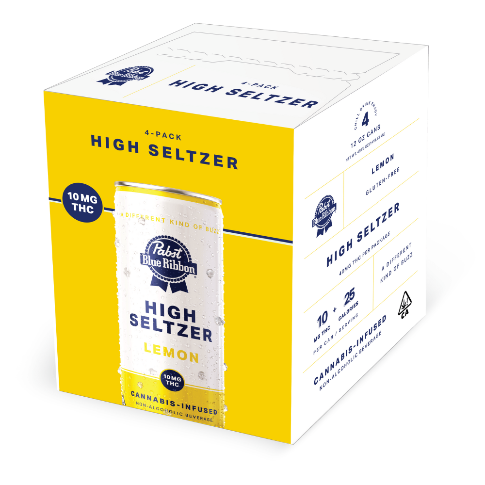 Photograph of product: Pabst Seltzer 10mg 4pk - Lemon