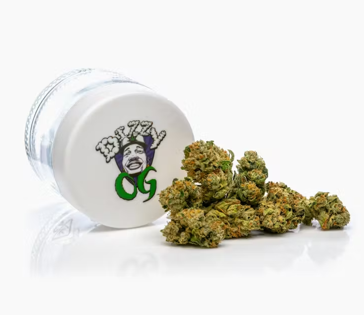 Photograph of Product: Crown Genetics Dizzy OG Indica Flower 3.5g