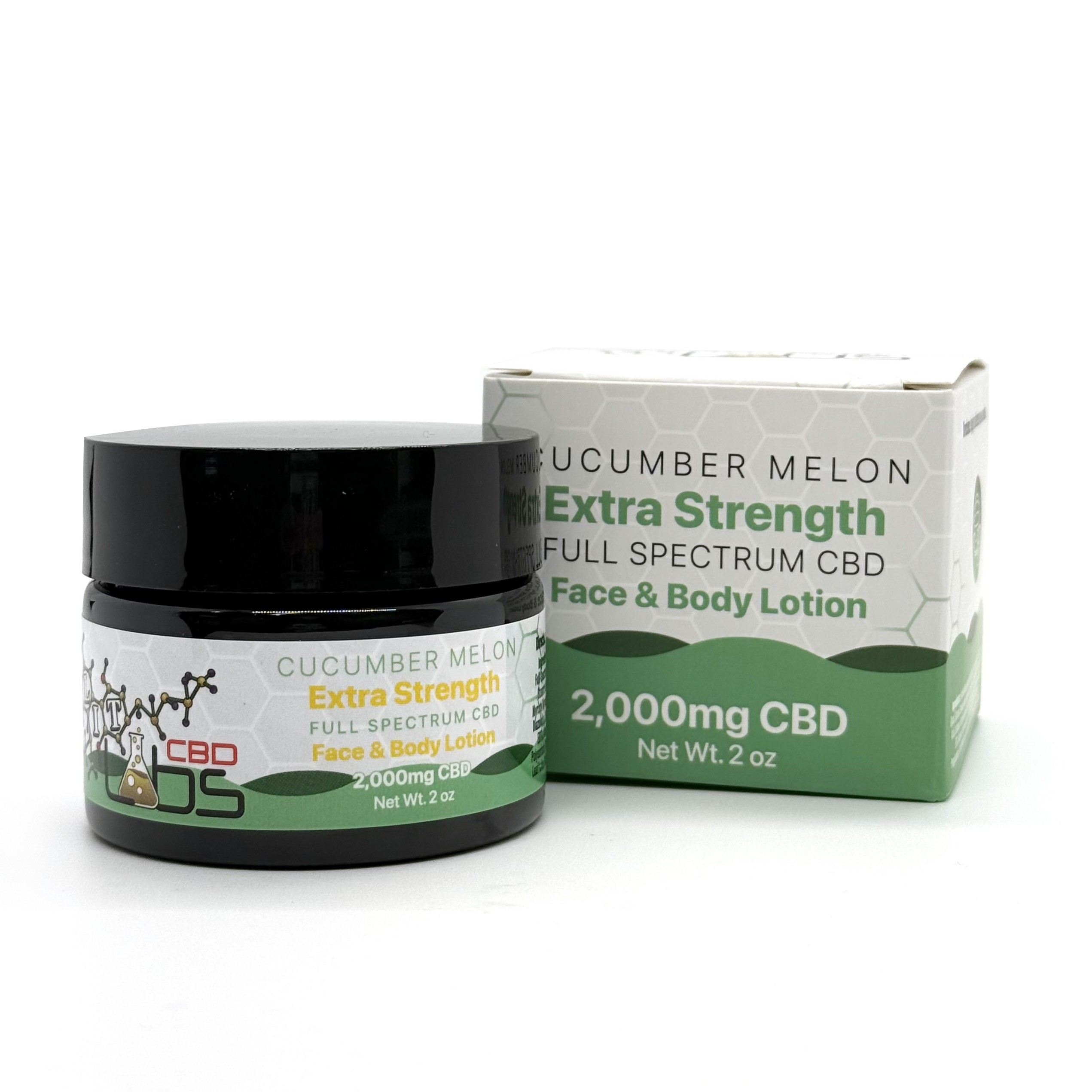 Photograph of product: Lit Labs Cucumber Melon Extra Strength Full Spectrum CBD Face & Body Lotion Rec