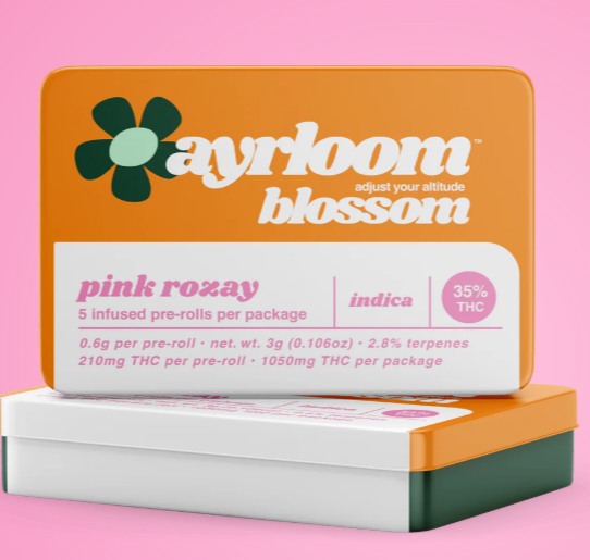 Photograph of product: Ayrloom / Infused Pre-Roll 5PK / / Pink Rozay