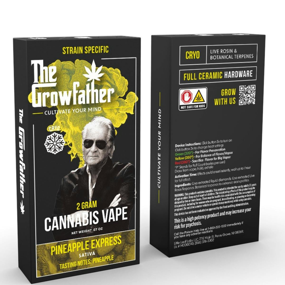 Photograph of product: 2g (S) Pineapple Express - Cryo Liquid Diamond - Disposable
