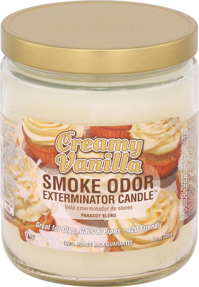 Photograph of Product: Smoke Odor Exterminator 13oz Jar Candle - Creamy Vanilla