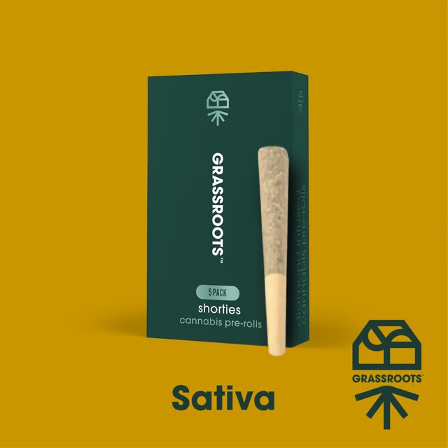 Photograph of product: Grassroots | Diamond-Infused Pre-Roll Pack | Titan Express |  5pk