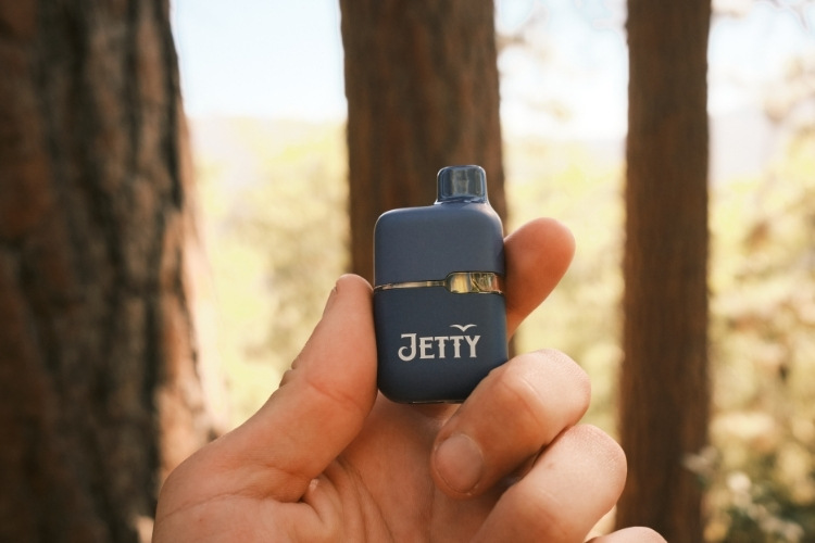 Photograph of product: JETTY - DISPOSABLE (MINI TANK LIVE RESIN) - INDICA - CARNIVAL APPLE