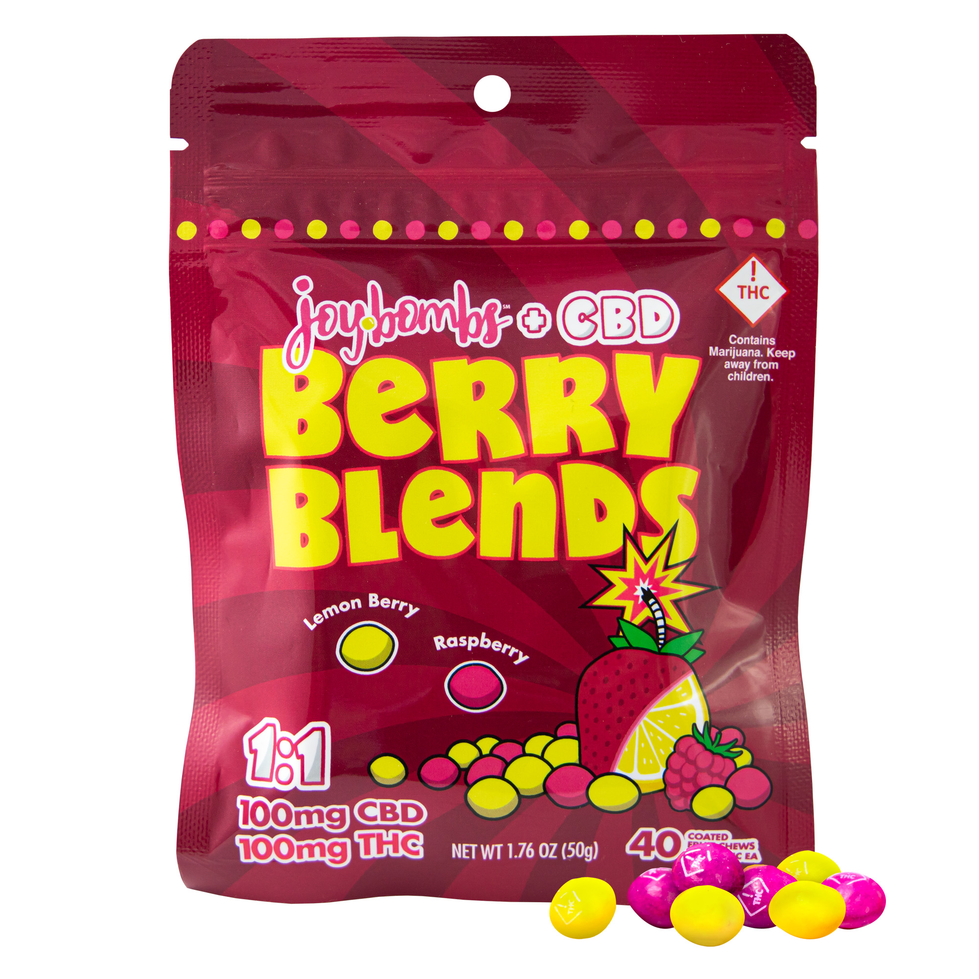 Photograph of product: Joyibles | 1:1 Berry |100CBD :100 TH-oui
