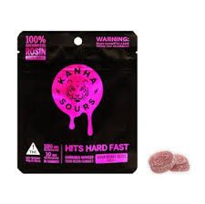 Photograph of product: [Kanha] Solventless Live Rosin Gummies - 100mg - Sour Berry Bliss (I) - 