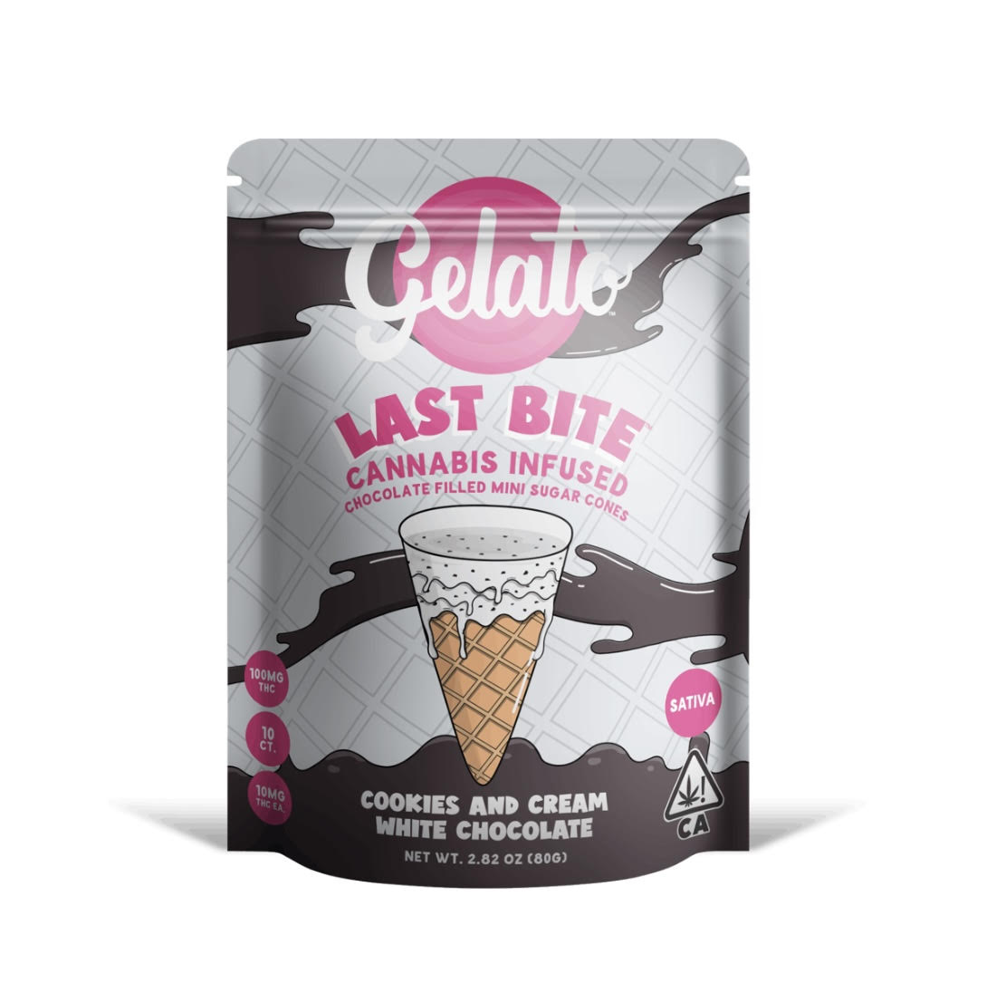 Photograph of product: Cookies & Cream Chocolate Cones | Oui'd | 100mg |