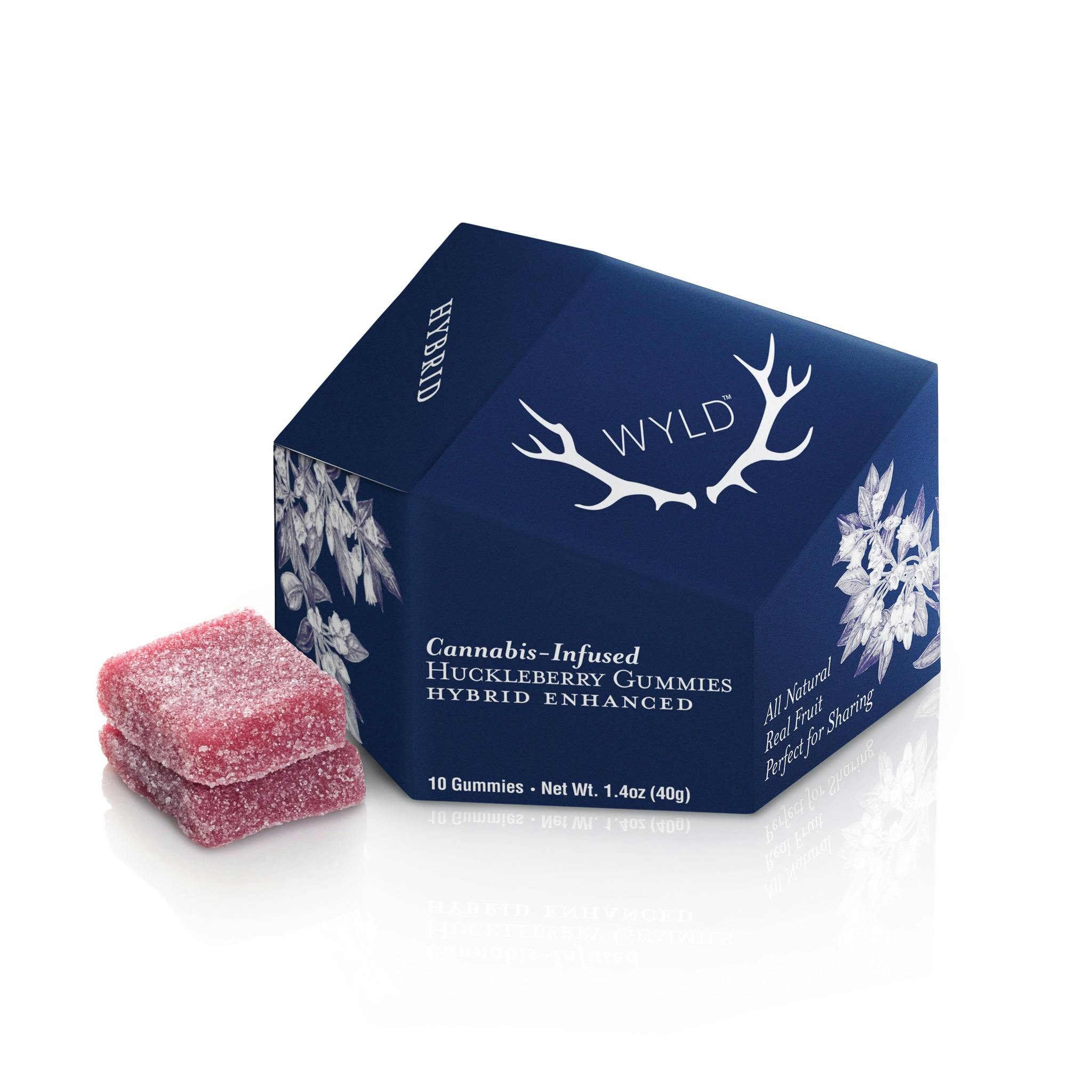 Photograph of product: Huckleberry [10mg TH-oui] "Hybrid" Gummies || Wyld