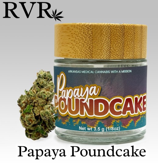 Photograph of product: Papaya Poundcake Flower - 3.5g