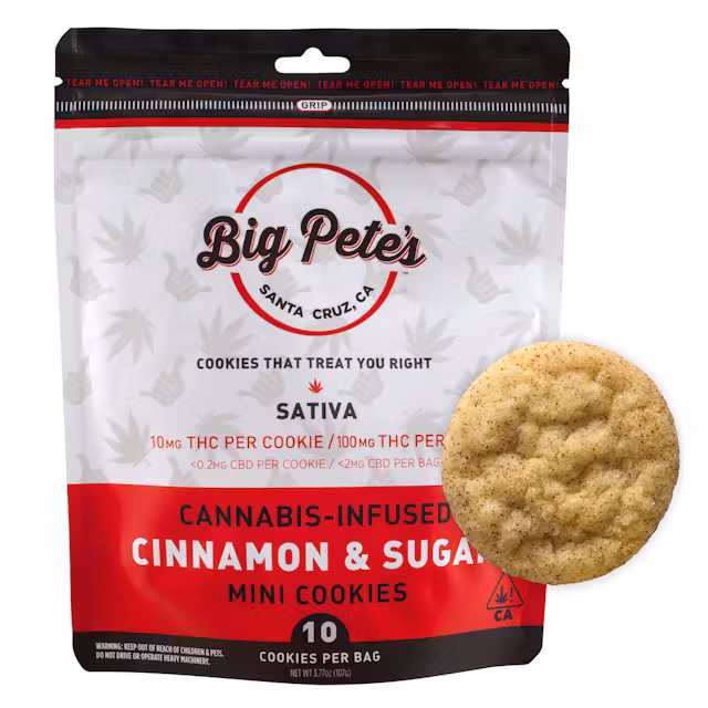 Photograph of product: Big Pete's - 10mg x 10pk Oui'd - Cinnamon & Sugar Cookies