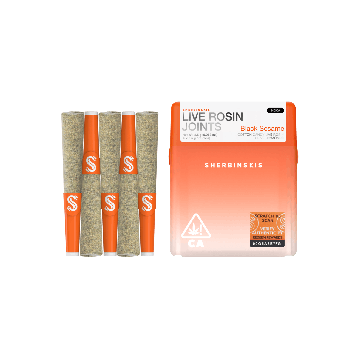 Photograph of product: Black Sesame Mini Rosin 5 Pack