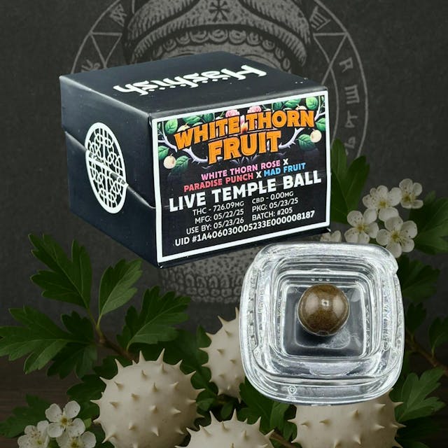 Photograph of product: White Thorn Fruit | 1g Temple Ball - 