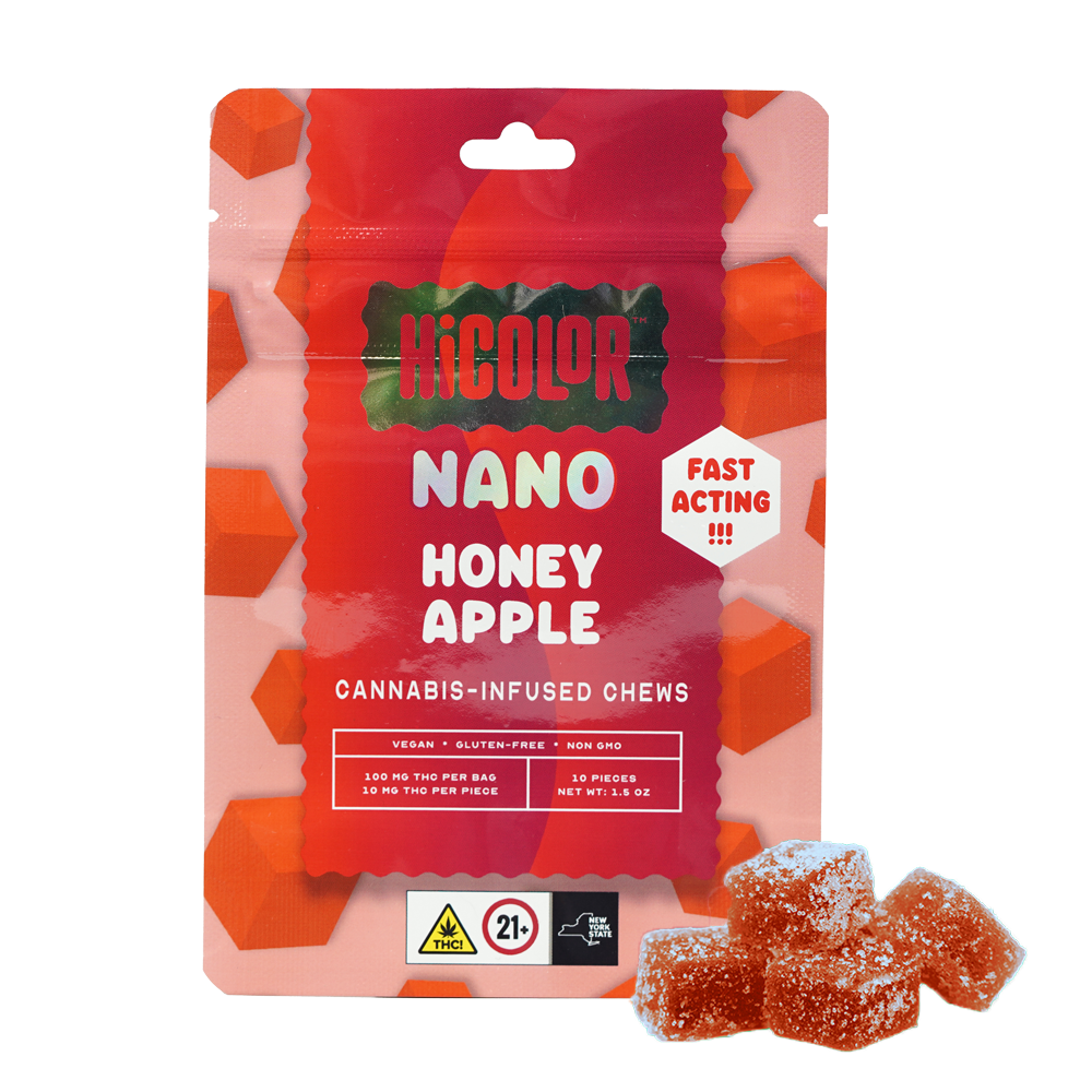 Photograph of product: HiColor NANO Chews Honey Apple 100mg