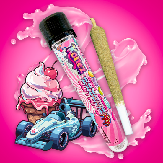 Photograph of product: KONEZ Gelato Octane Infused Pre Roll 1.2g - 