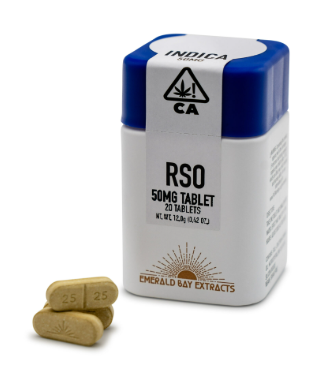 Photograph of product: Emerald Bay Extracts Space Station Oui'd 50mg X 20PK RSO Tablets