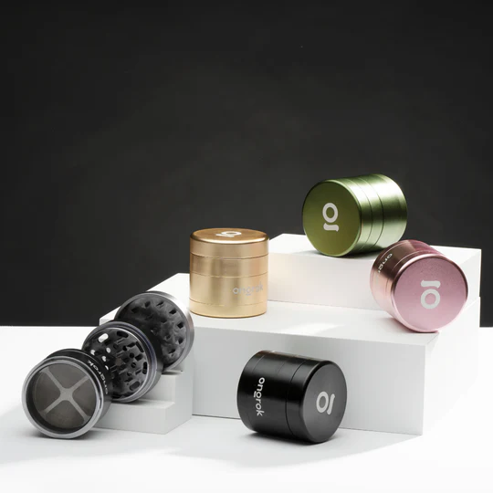 Photograph of product: Ongrok - Mini 4 Piece Grinder 55mm - Gold