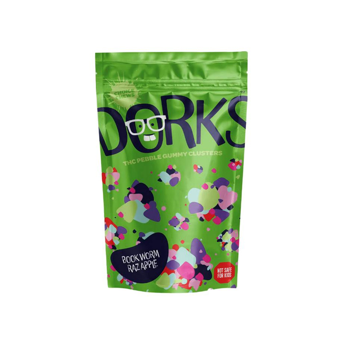 Photograph of product: Book Worm Raz Apple Dorks Gummies, 200mg