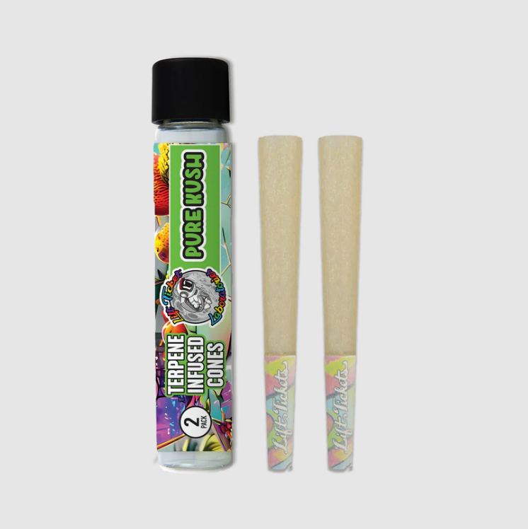 Photograph of product: Lift Ticket - Pure Kush Infused 1.25 Size Cones - 2pk