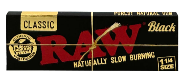 Photograph of product: RAW Classic Black 1-1/4"