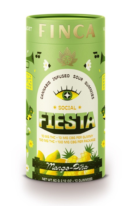 Photograph of Product: Finca | Fiesta | Mango-Pina | Gummies 10pk | 100mg