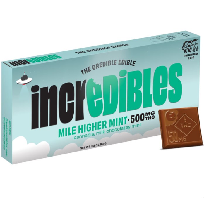 Photograph of product: Incredibles - Mile Higher Mint Bar - 500mg