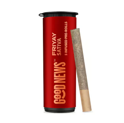 Photograph of product: Good News | Infused Pre-Roll Pack | Friyay Watermelon
