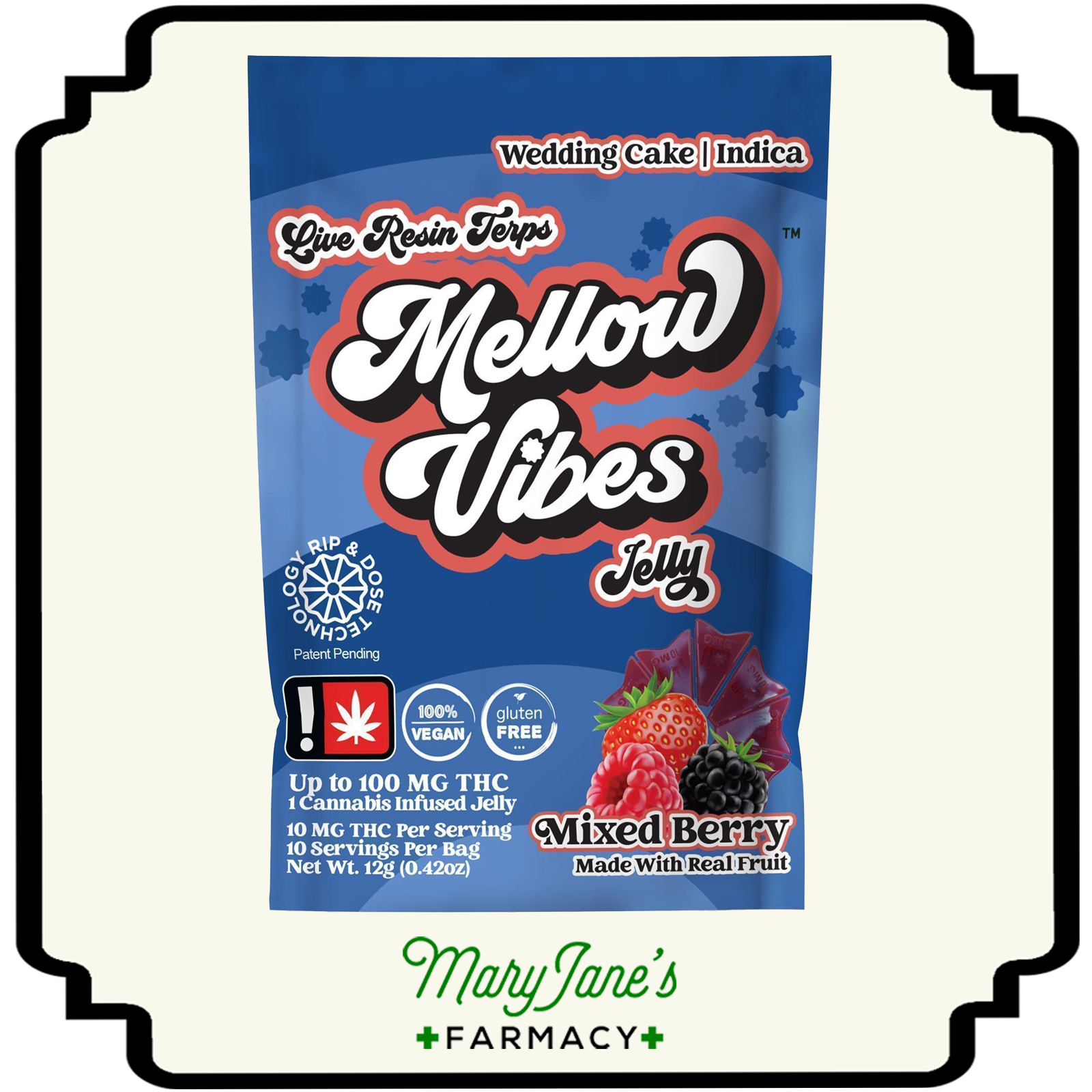 Photograph of product: Mixed Berry Jelly | 100mg