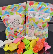 Photograph of product: High Peak- Tropical Sugar Highs (10pk X 10mg)