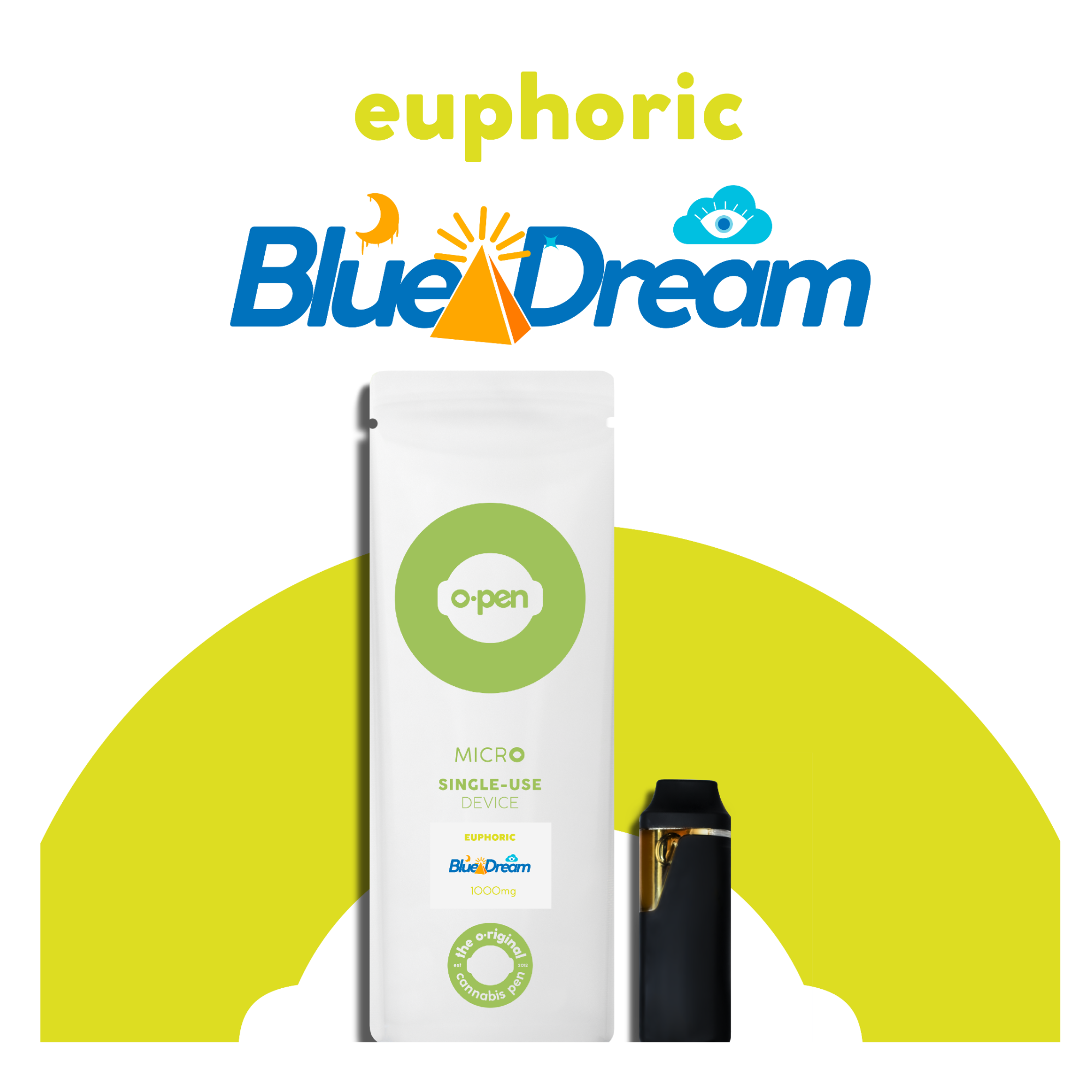 Photograph of product: O.pen 1000mg Disposable (H) Blue Dream