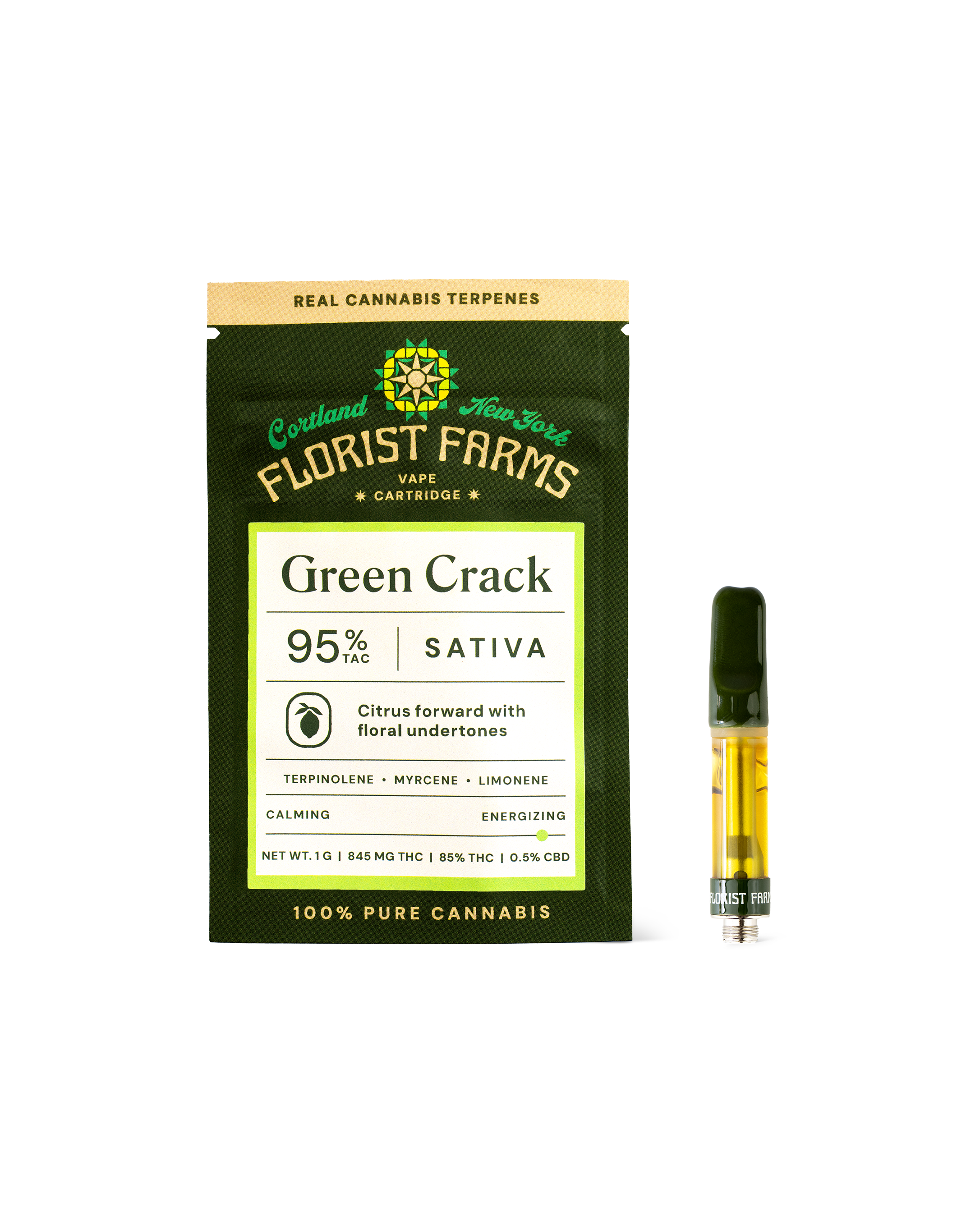 Photograph of product: GREEN CRACK | 1 g Cart