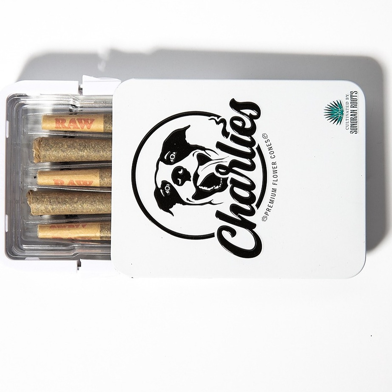 Photograph of product: Super Buff Cherry Preroll Tin 5pk (H)